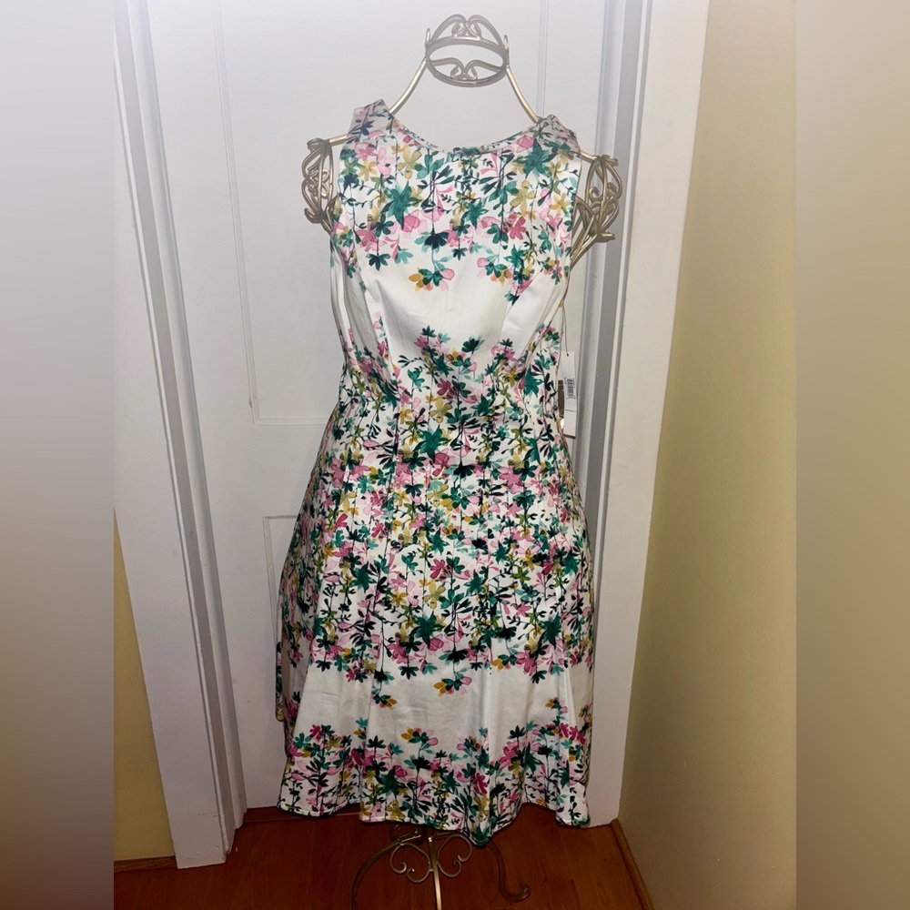 Maggy London Multicolor Floral Midi Dress